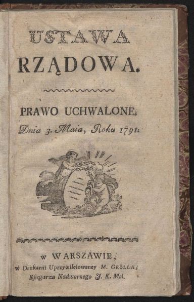 1793 metų Gegužės 3 d. Konstitucija, viršelis