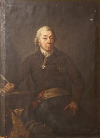 Kazimieras Konstantinas Pliateris. Portretas. Dail. Anton Graff