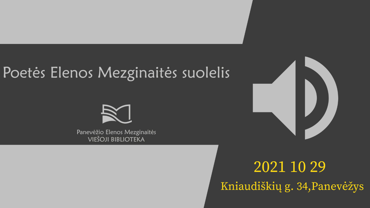 Prakalbinsime pirmąjį suolelį Panevėžyje