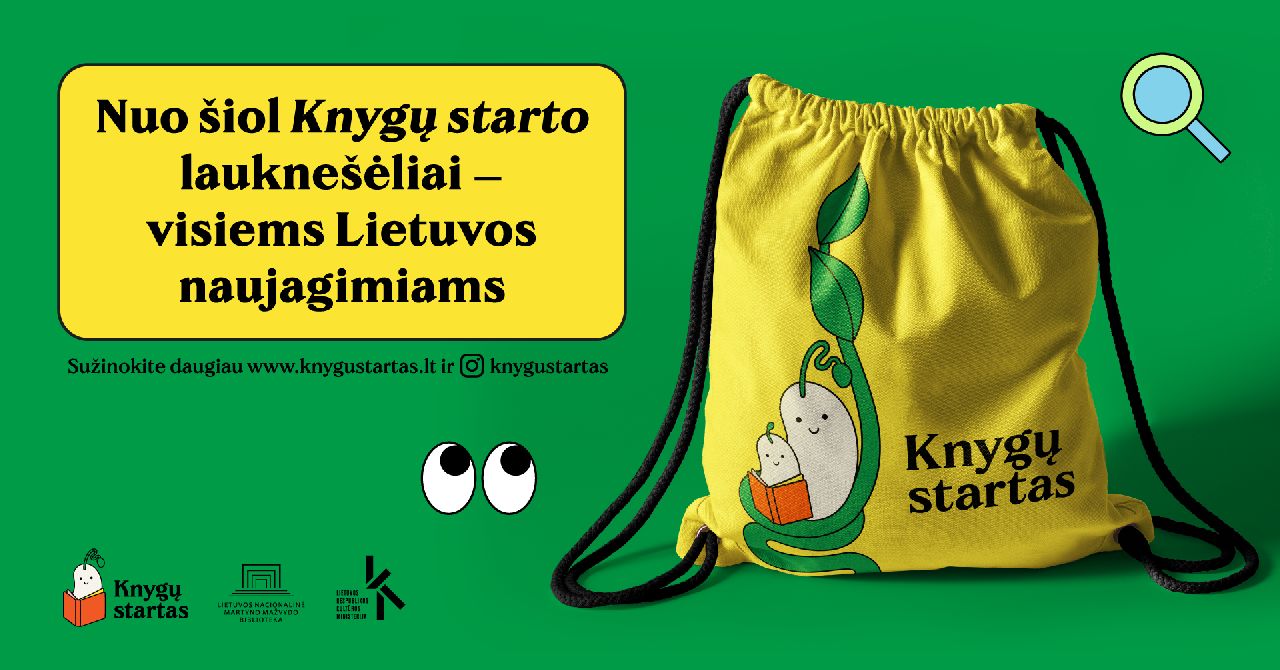 „Knygų starto“ lauknešėliai – visiems Lietuvos naujagimiams