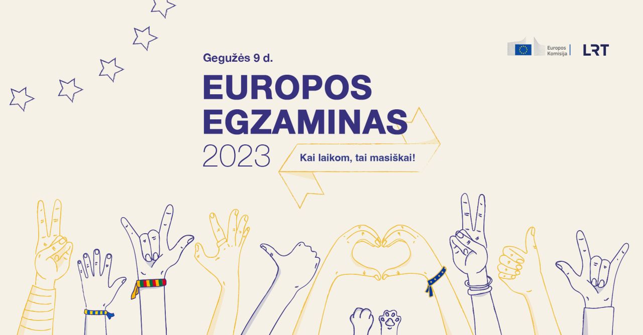 Europos dieną – dalyvaukite nuotaikingame Europos egzamine!