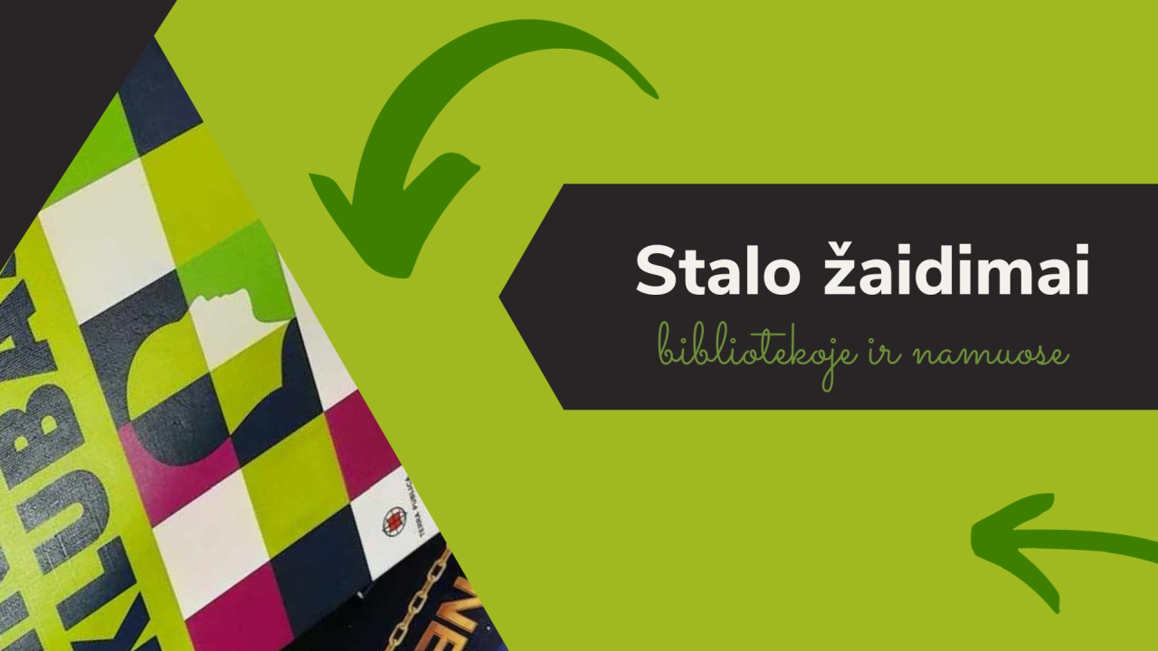 Nauja bibliotekos paslauga – stalo žaidimai į namus!