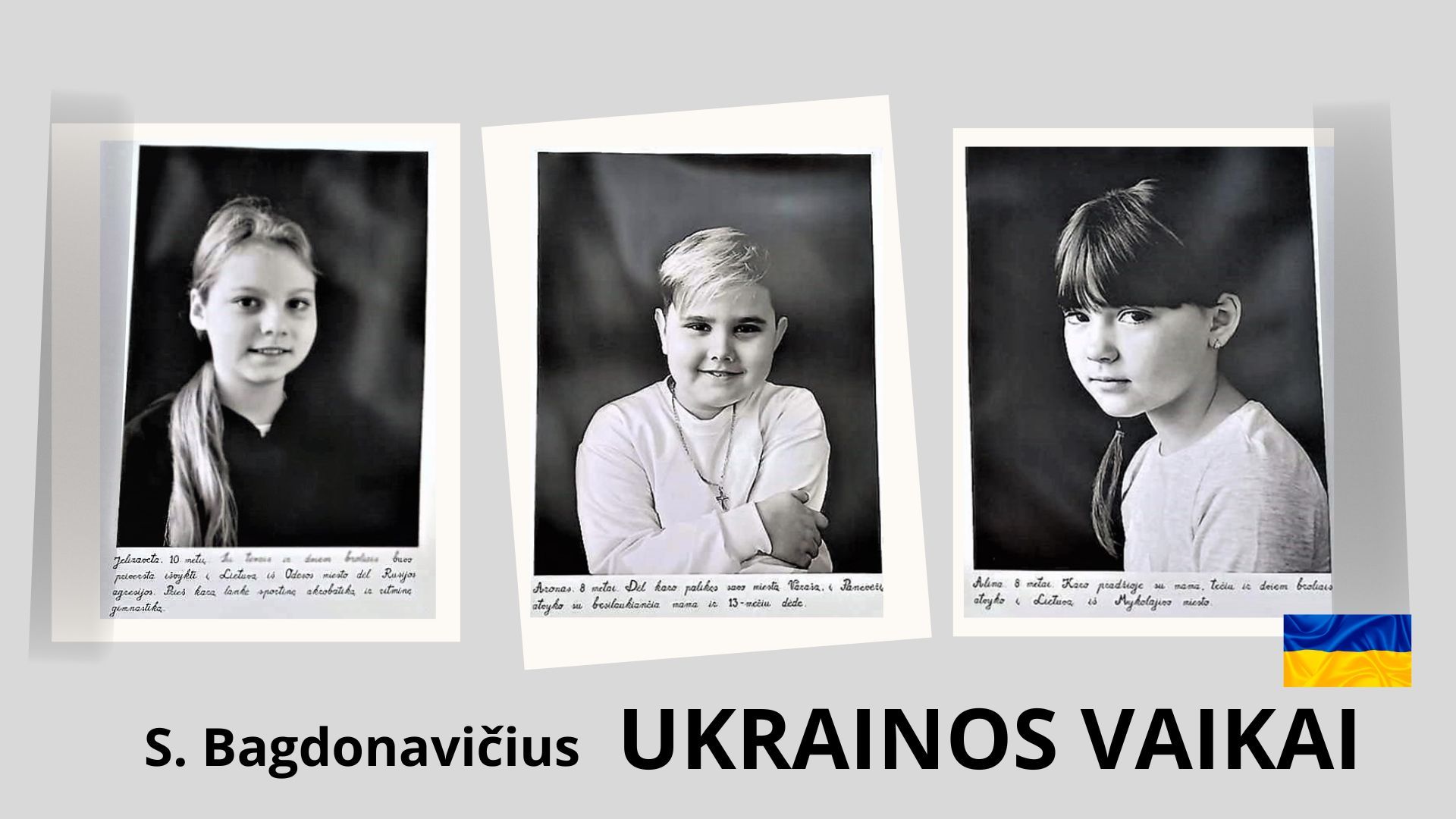 Portretų parodos „Ukrainos vaikai“ pristatymas