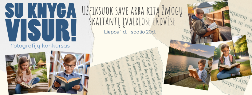 Fotografijų konkursas „Su knyga visur!”