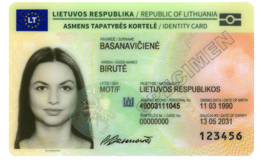 Asmens tapatybės kortelė
