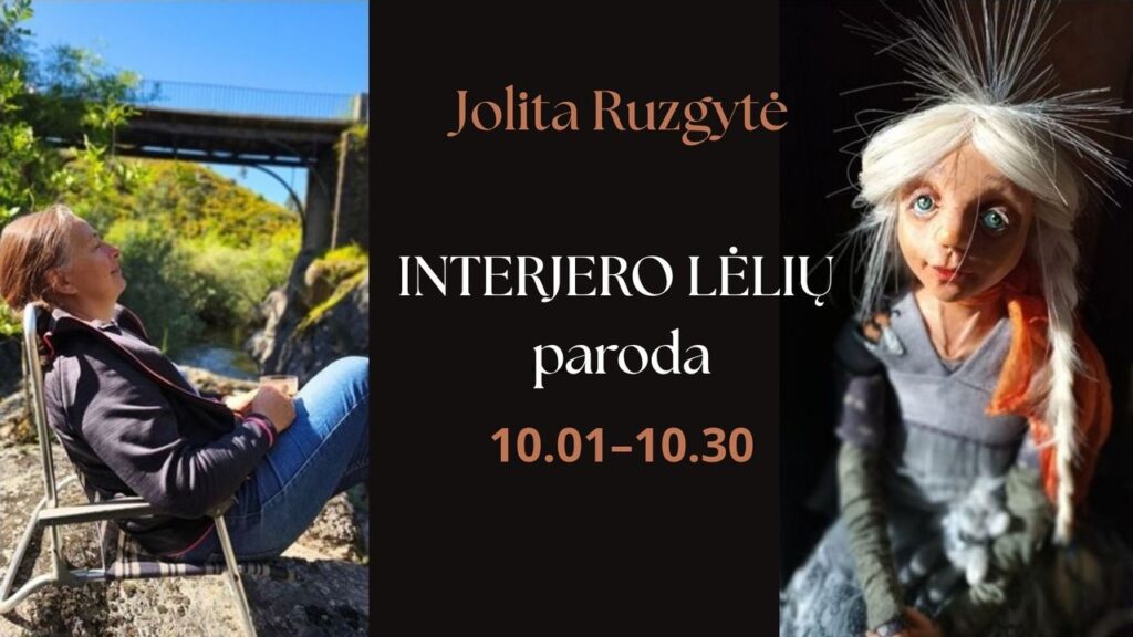 Moteris ant kėdės, interjero lėlė