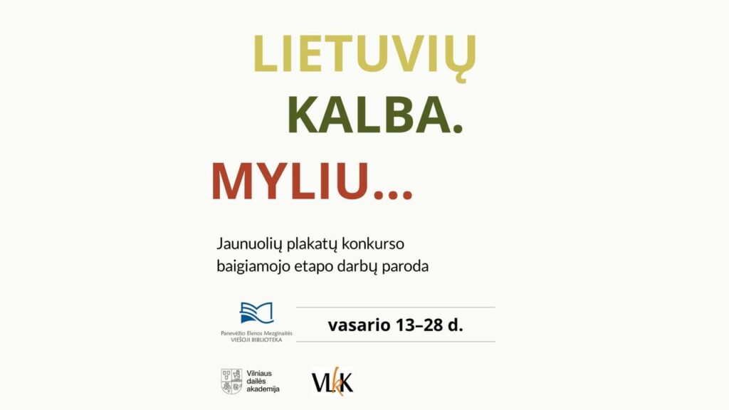 Spalvingas tekstas baltame fone